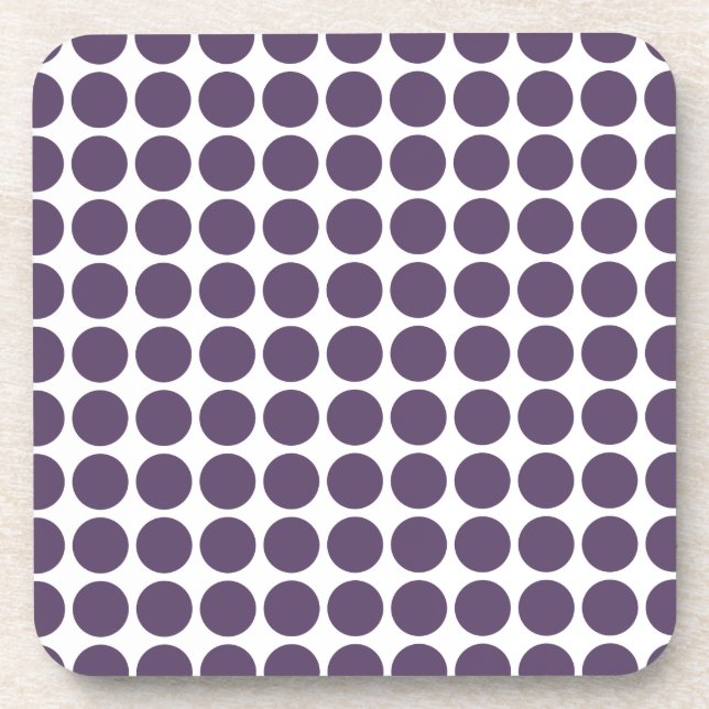 Posavasos Mini castillos de puntos de polka (Frente)