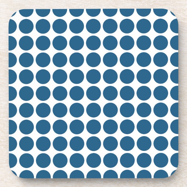 Posavasos Mini castillos de puntos de polka (Frente)