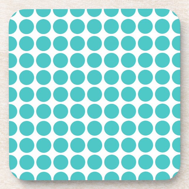 Posavasos Mini castillos de puntos de polka (Frente)