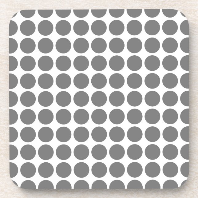 Posavasos Mini castillos de puntos de polka (Frente)
