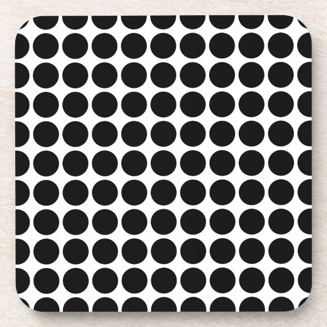 Posavasos Mini castillos de puntos de polka (Frente)