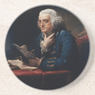 Posavasos Miniatura del Retrato, Benjamin Franklin Padre Fun