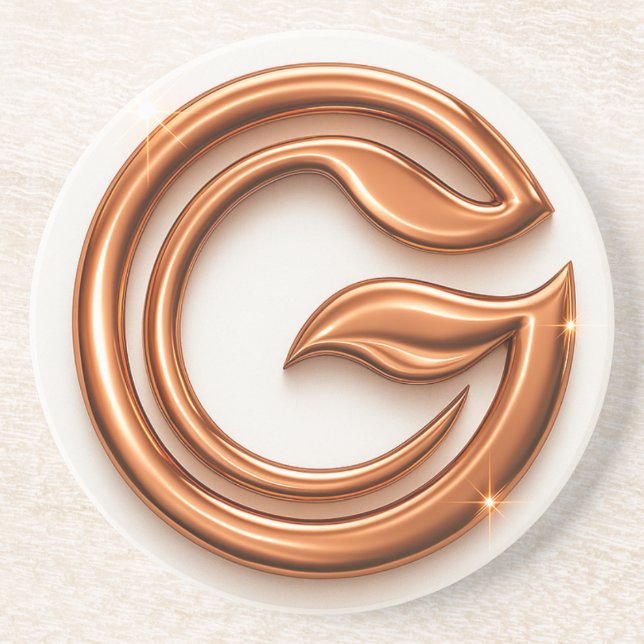 Posavasos Minimalist Abstract Letter G (Frente)
