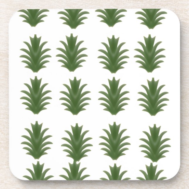Posavasos Minimalist Green Leaf Botanical Paper Plate (Frente)
