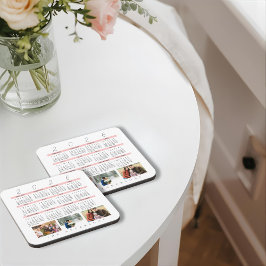 Posavasos Minimalist Photo Yearly 2026 Calendar Keepsake 