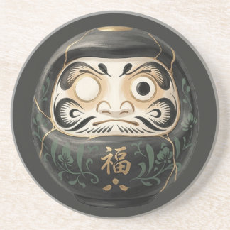 Posavasos Minimalista Daruma japonés | Zen Kintsugi