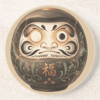 Posavasos Minimalista Daruma japonés | Zen Kintsugi