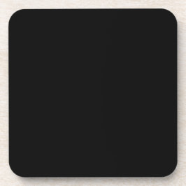 Posavasos minimalista de plástico duro en negro
