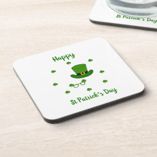 Posavasos Minimalista Feliz Día de San Patricio