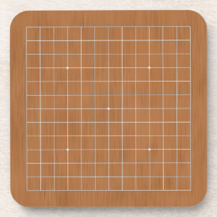 Posavasos Minimizar 9x9 Goban con líneas blancas