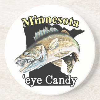 Posavasos Minnesota 'Eye Candy Funny Walleye Fishing