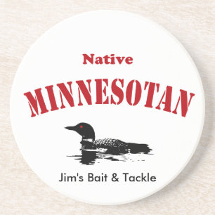 Posavasos Minnesotan nativo - mensaje de encargo