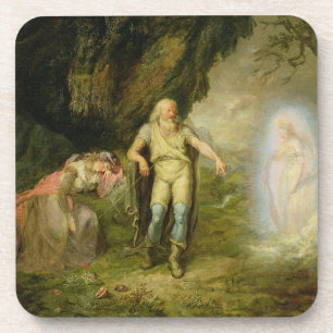 Posavasos Miranda, Prospero y Ariel, "de la tempestad" cerca