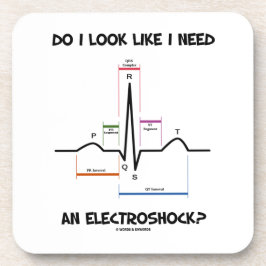 Posavasos ¿Miro como necesito un Electroshock? EKG ECG