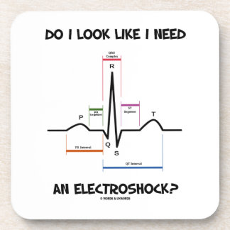 Posavasos ¿Miro como necesito un Electroshock? EKG ECG
