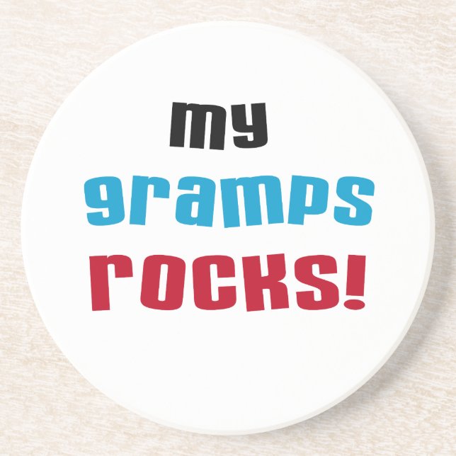 Posavasos Mis Gramps Rocks camisetas y regalos (Frente)