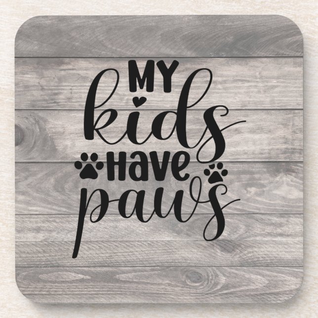 Posavasos Mis Hijos Tienen Ataques De Pasta (Frente)