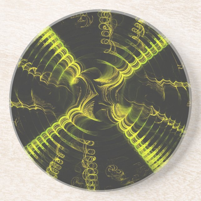 Posavasos Misc Series-18— Yellow Coaster 1 de (Frente)