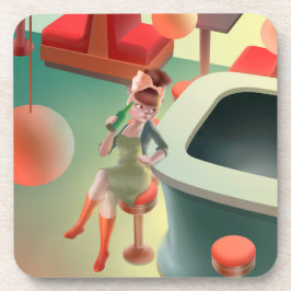 Posavasos Miss Meow - Serie nocturna de bares