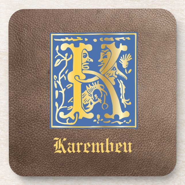 Posavasos Míticas criaturas del siglo XVI Capital decorativa (Frente)