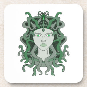 Posavasos Mitología griega de la gorra de serpiente Medusa G