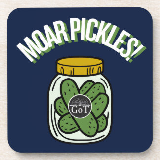 Posavasos Moar Pickles! Beverage Coaster