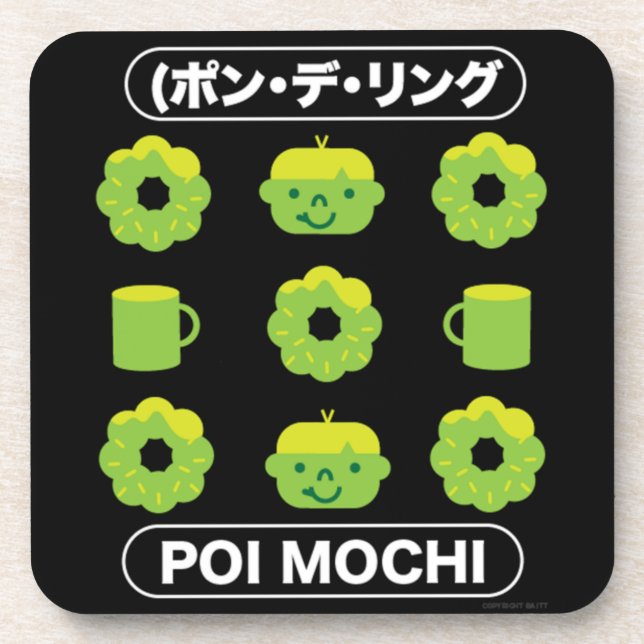 Posavasos Mochi Donuts Poi Mochi Y Café (Frente)