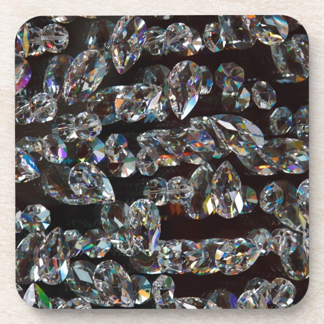 Posavasos Moda Black Diamond Chrystal Resumen Regalos de pat (Frente)