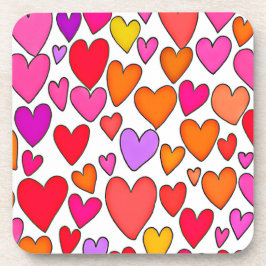 Posavasos Moda Corazones Elegancia: Amor Blissful