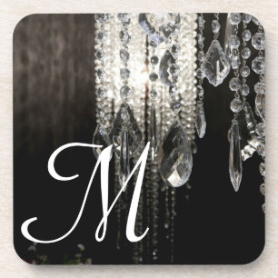 Posavasos Moda de candelabro de cristal Gla Monograma de beb