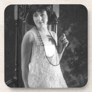 Posavasos Moda de la aleta de las mujeres de los años 20 de