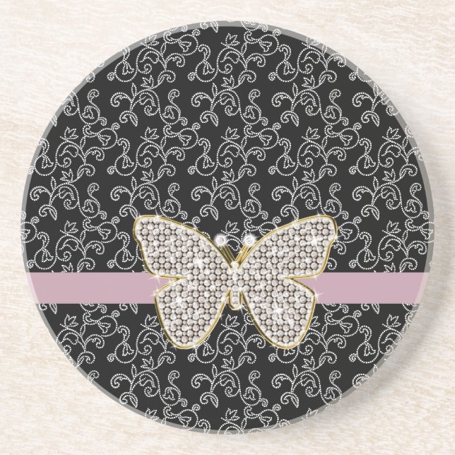 Posavasos Moda Floral Floral Jewel Butterfly (Frente)