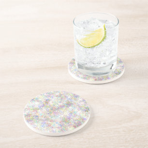 Posavasos Moda Minimalista: Floral blanca y negra