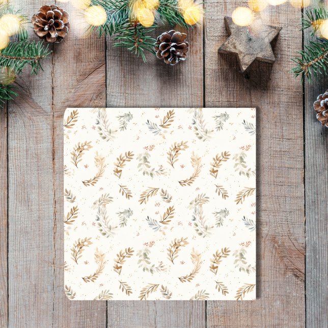 Posavasos Moda moderna del Boho Las hojas de bohemio beige n (Modern Boho Chic Neutral Beige Bohemian Leaves Beverage Coaster)