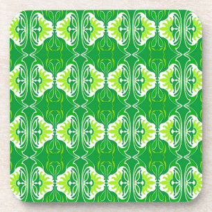 Posavasos Modalidades de fondo de pantalla Art Deco - verde 