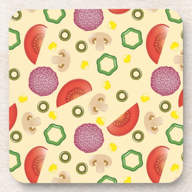 Posavasos Modelo 2 de la pizza (Frente)