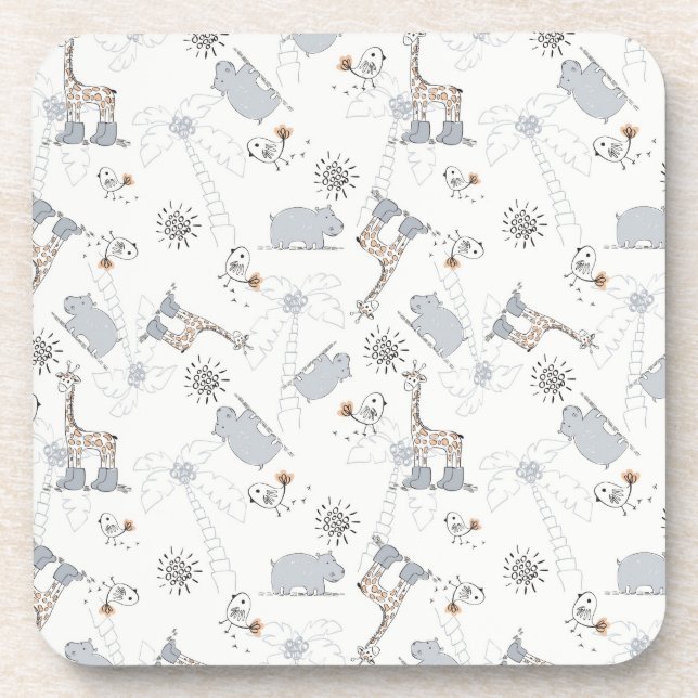 Posavasos modelo 2 del doodle (Frente)