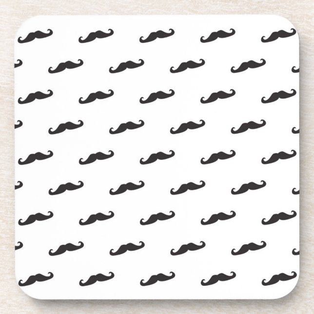 Posavasos Modelo 2 del inconformista del bigote (Frente)