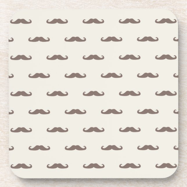 Posavasos Modelo 3 del inconformista del bigote (Frente)