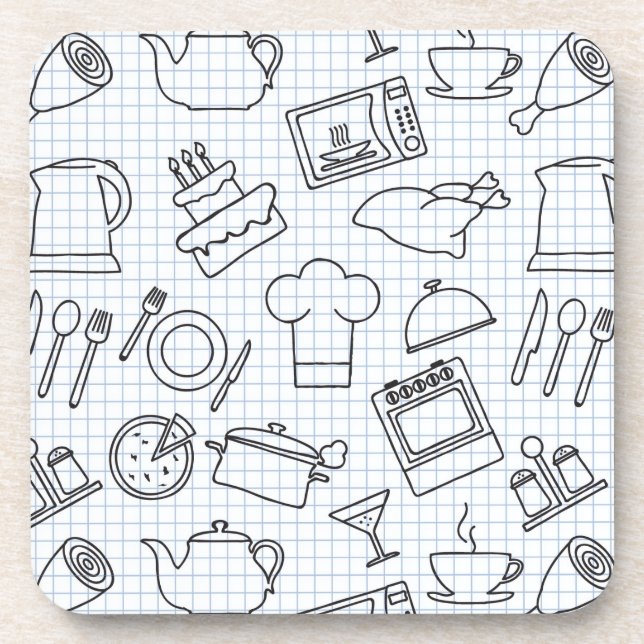 Posavasos Modelo 4 de la cocina (Frente)