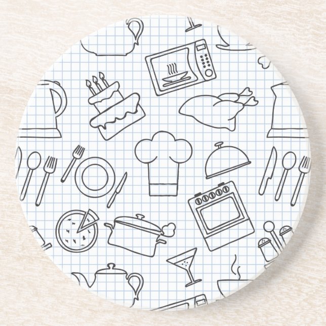 Posavasos Modelo 4 de la cocina (Frente)