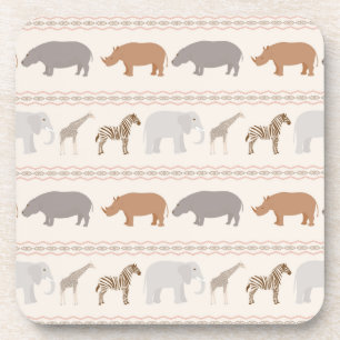 Posavasos Modelo africano 1 de los animales