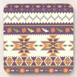 Posavasos Modelo azteca colorido