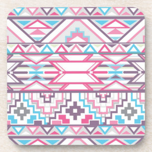 Posavasos Modelo azteca geométrico abstracto 3