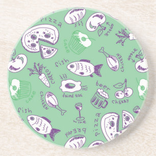 Posavasos Modelo con la comida