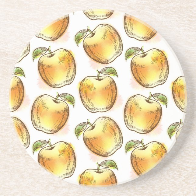 Posavasos Modelo con la manzana amarilla (Frente)