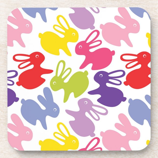Posavasos modelo con los conejos de Pascua (Frente)