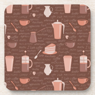 Posavasos Modelo con los elementos relacionados del café