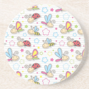 Posavasos modelo con los insectos