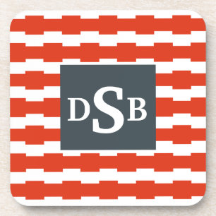 Posavasos Modelo de Boxstripe del monograma